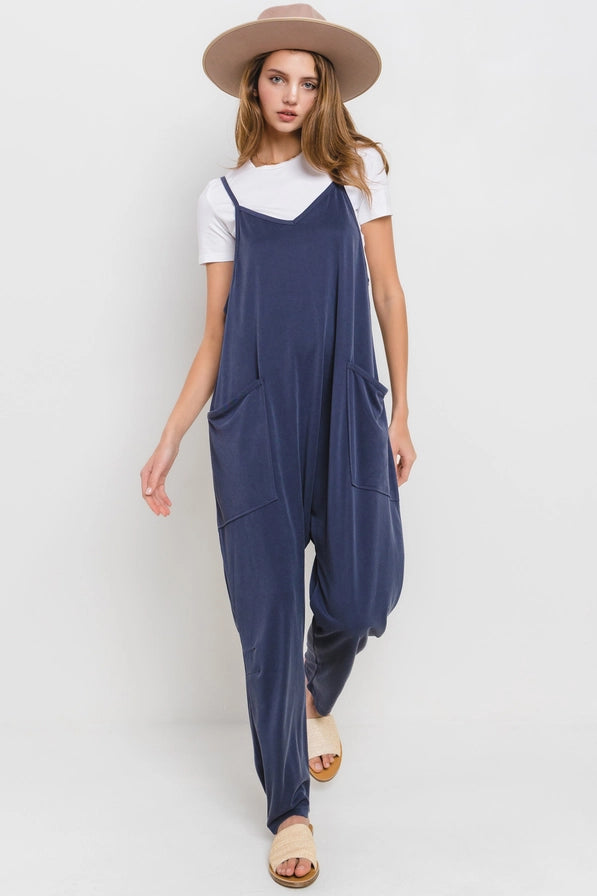 V-neck jumpsuit