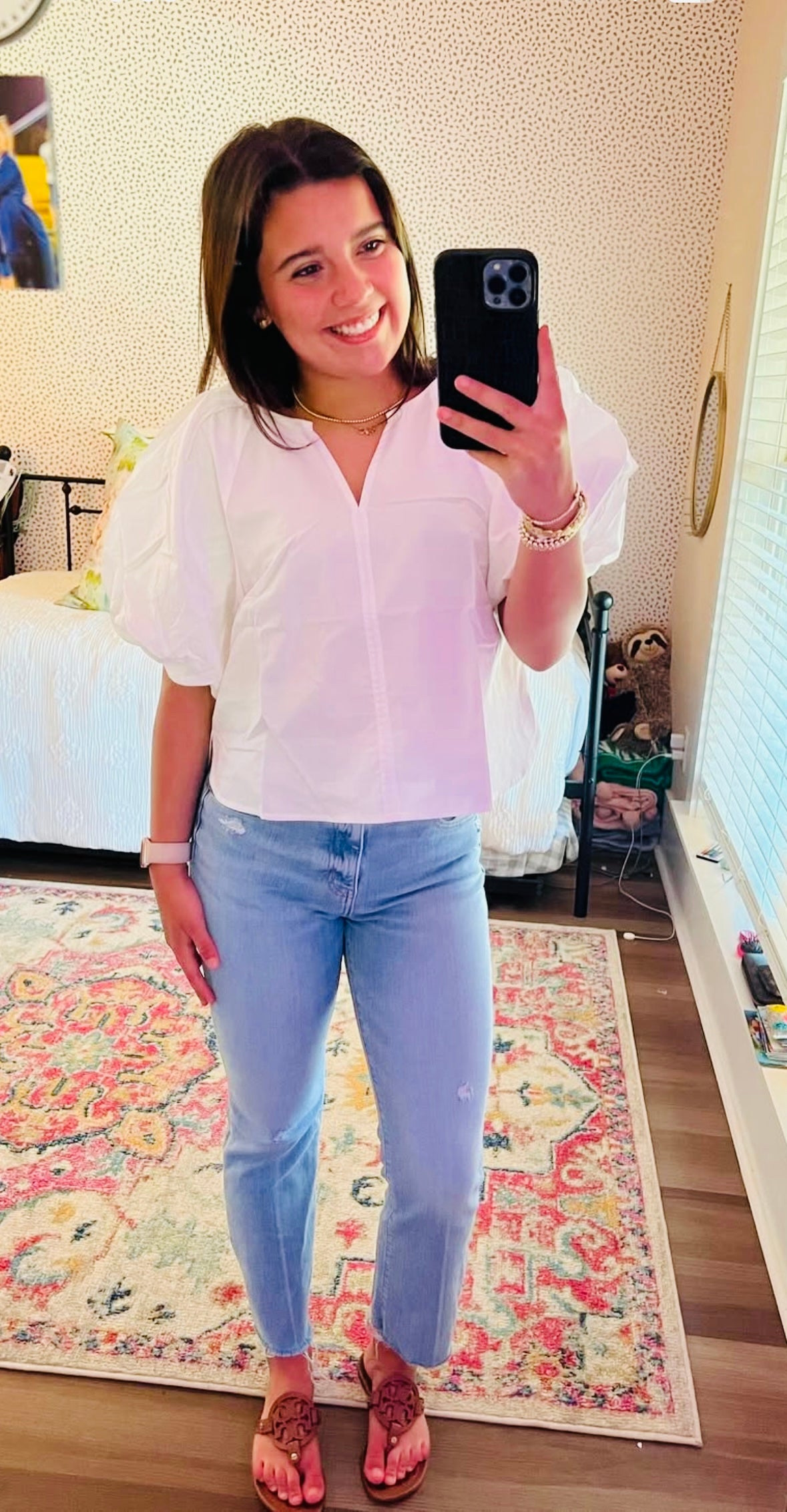 Bubble sleeve top