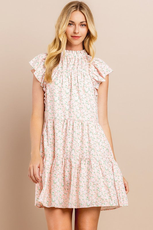 Floral tiered dress