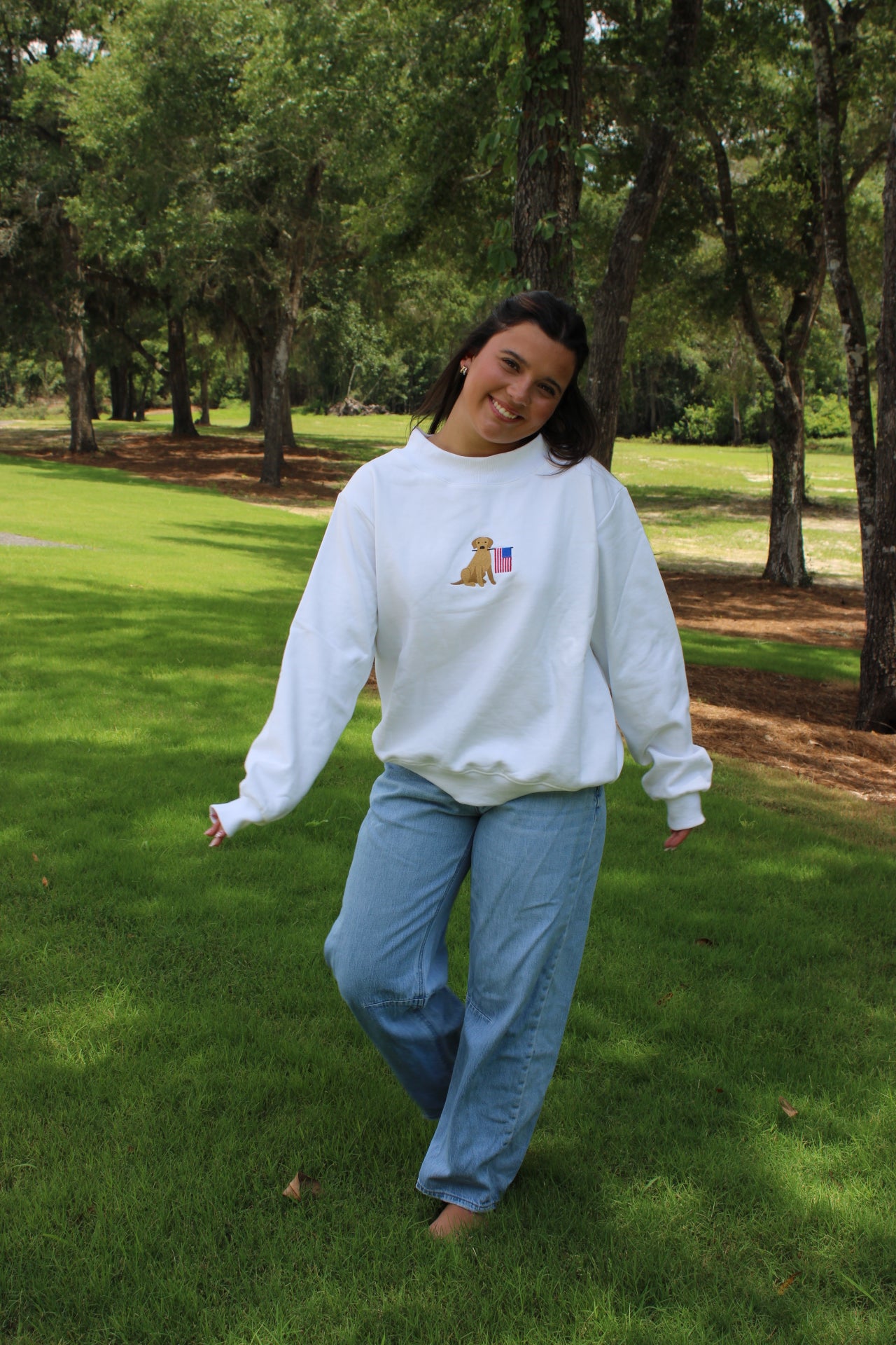 America mockneck sweatshirt