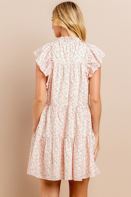 Floral tiered dress