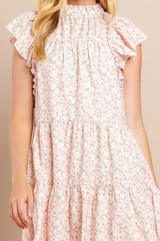 Floral tiered dress