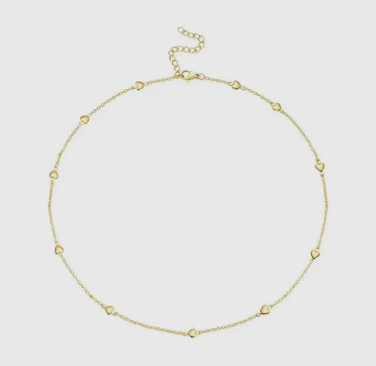 Endless hearts necklace